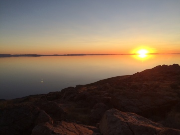sunset at Buffalo Point on Antelope Island. the sunlight didn't fully fade until almost 11pm